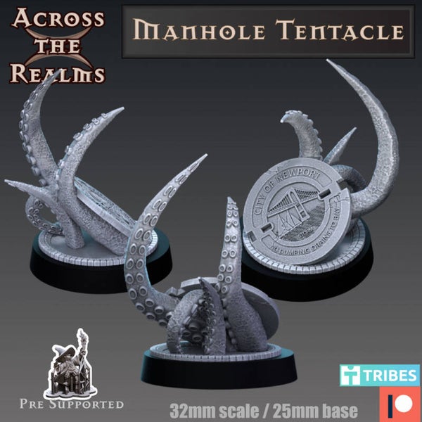 Eldritch Horror - Schachttentakel / 3D Miniatur für Wargaming und Tabletop, Cthulhu, Death may Die