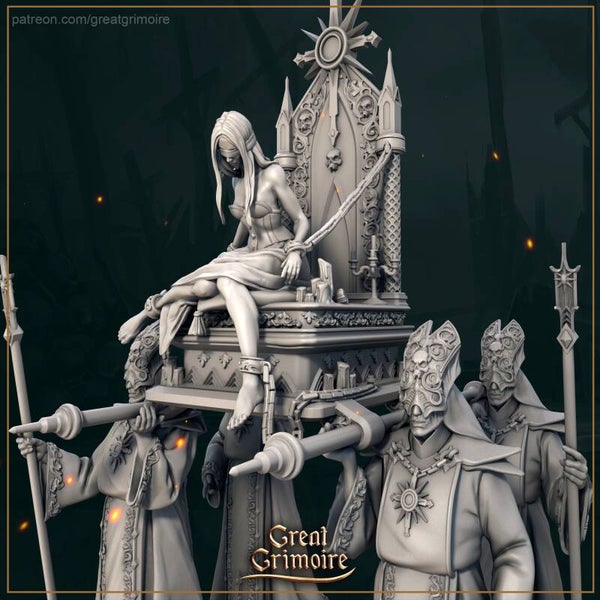 Dämmerung der Häresie - geheiligte Prozession / 3D Miniaturen für Wargaming und Tabletop, DnD, Fantasy, Sci-Fi, Grimdark