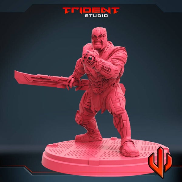 Big Purple aka Thanos / 3D Miniatur für Wargaming und Tabletop, Marvel Crisis Protocol