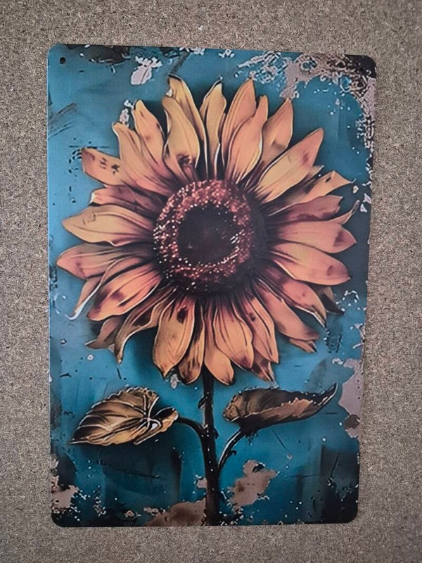 Plaque aluminium le tournesol
