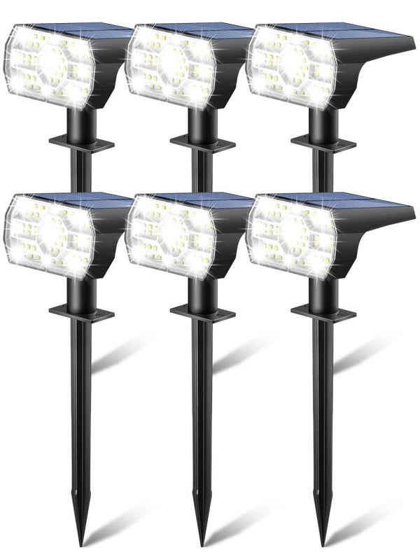 Kaxiida Solar Lights Outdoor Cool White 6PACK