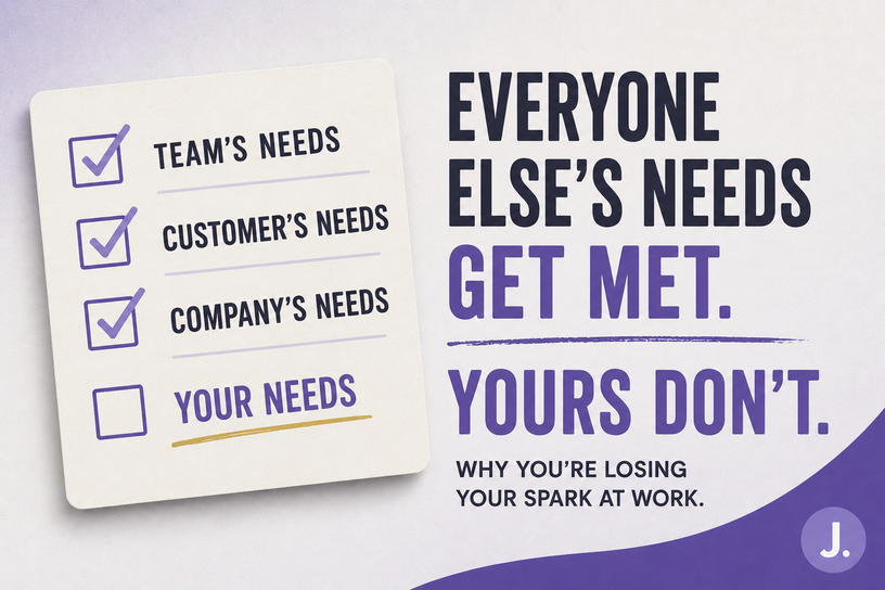 Checklist showing everyone else's needs being met except your own