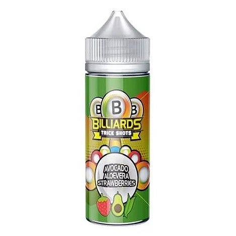 Avocado Aloevera Strawberries Trick Shots by Billiards E Liquid 120ml Shortfill