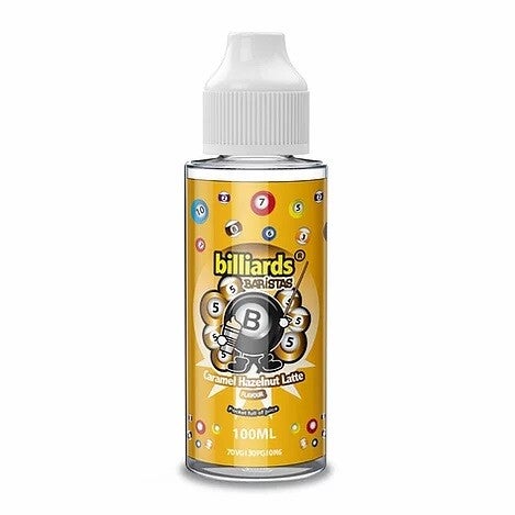 Barristas Caramel Hazelnut Latte by Billiards E Liquid 120ml Shortfill