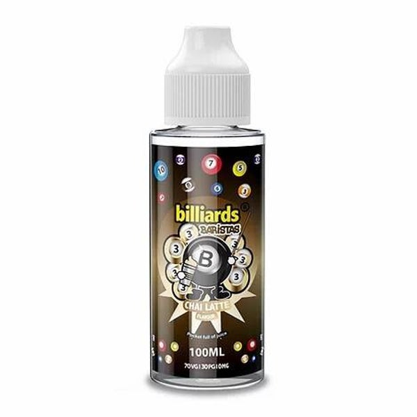 Barristas Chai Latte by Billiards E Liquid 120ml Shortfill