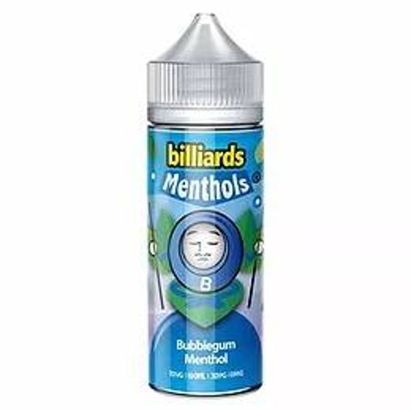 Bubblegum Menthol by Billiards E Liquid 120ml Shortfill