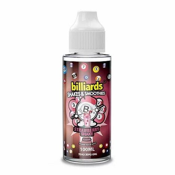 Strawberry Shake by Billiards E Liquid 120ml Shortfill