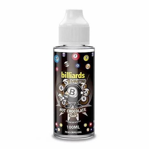 Barristas Hot Chocolate by Billiards E Liquid 120ml Shortfill