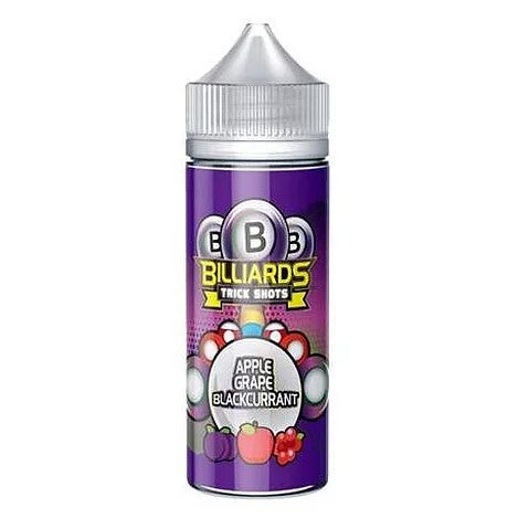 Apple Grape Blackcurrant Trick Shots by Billiards E Liquid 120ml Shortfill