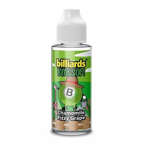 Chamomile Fizzy Grape Blossom by Billiards E Liquid 120ml Shortfill