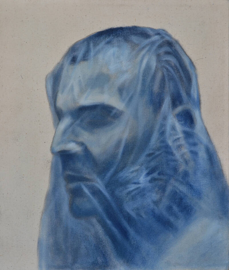 Depression 3, oil on canvas, 34x39-cm, 2013.