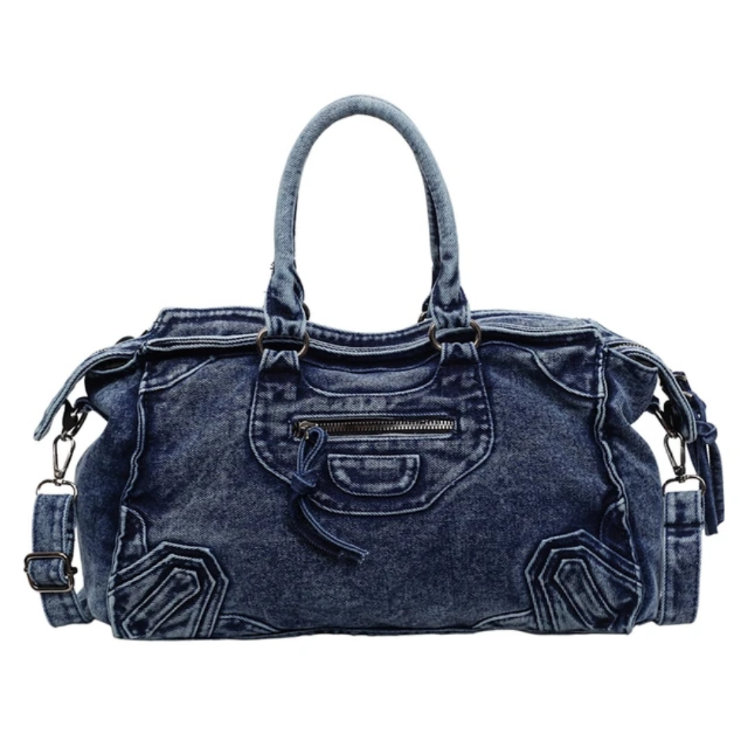 Denim Tas Blauw Large