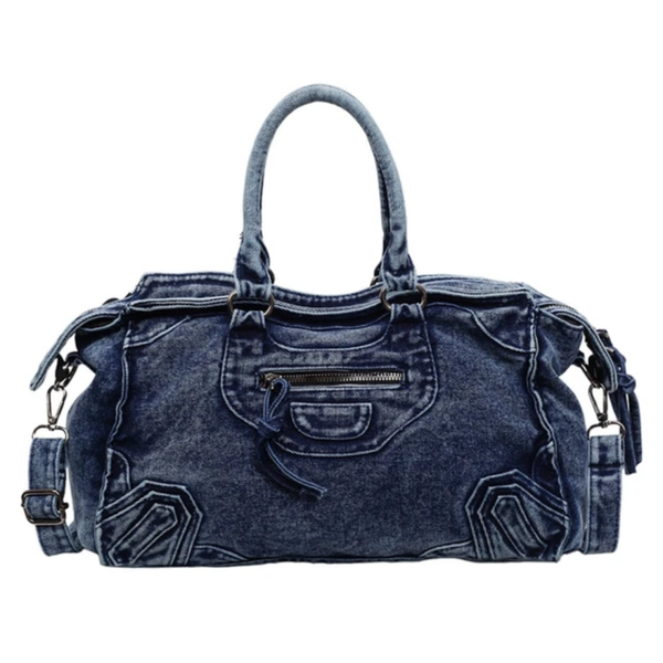 Denim Tas Blauw Large