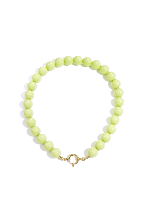 Kralenketting Groen 15mm