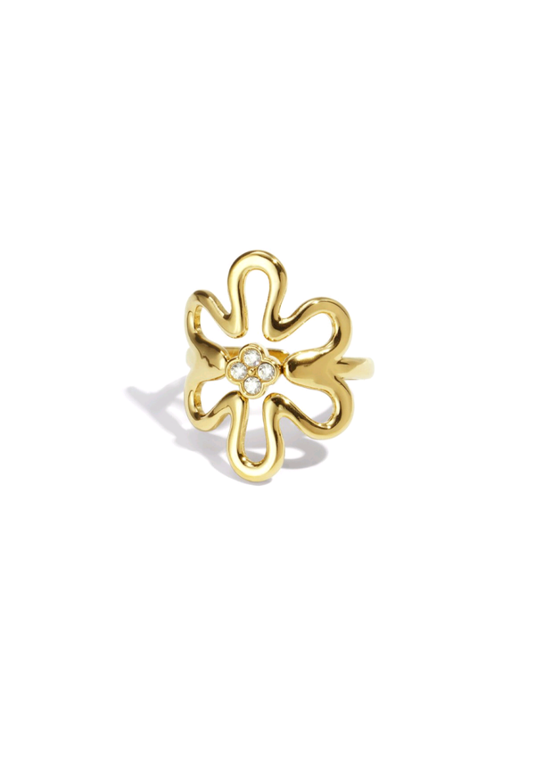 Bloem Ring Goud