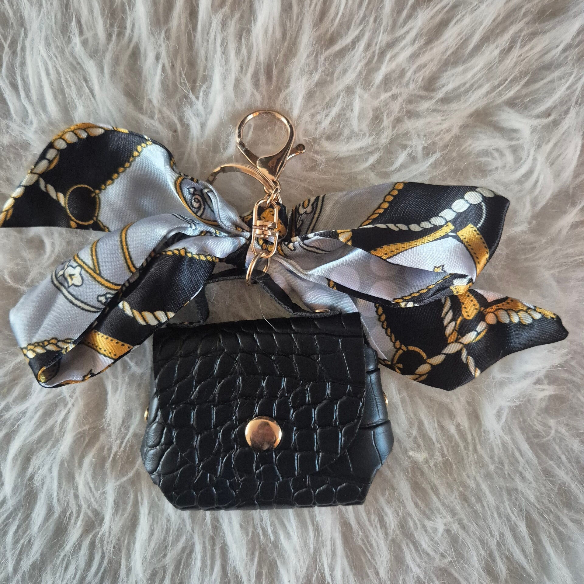 Sleutel/Tashanger Zwart-sjaaltje