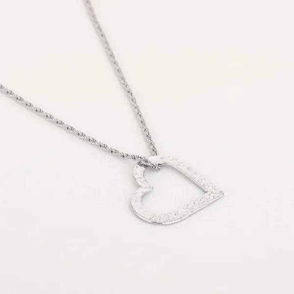 XL Ketting Hart Silver