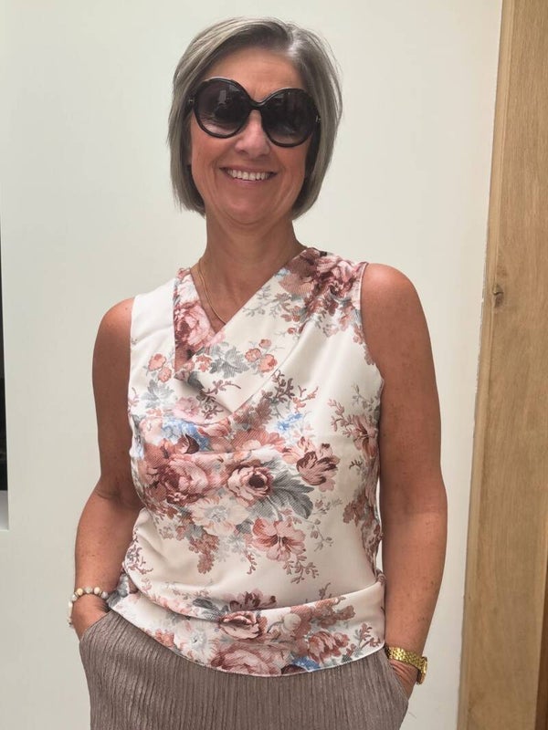 Peggy - summer floral top