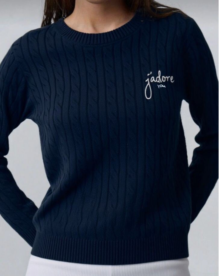 Anette - "J'adore you" Cable knit