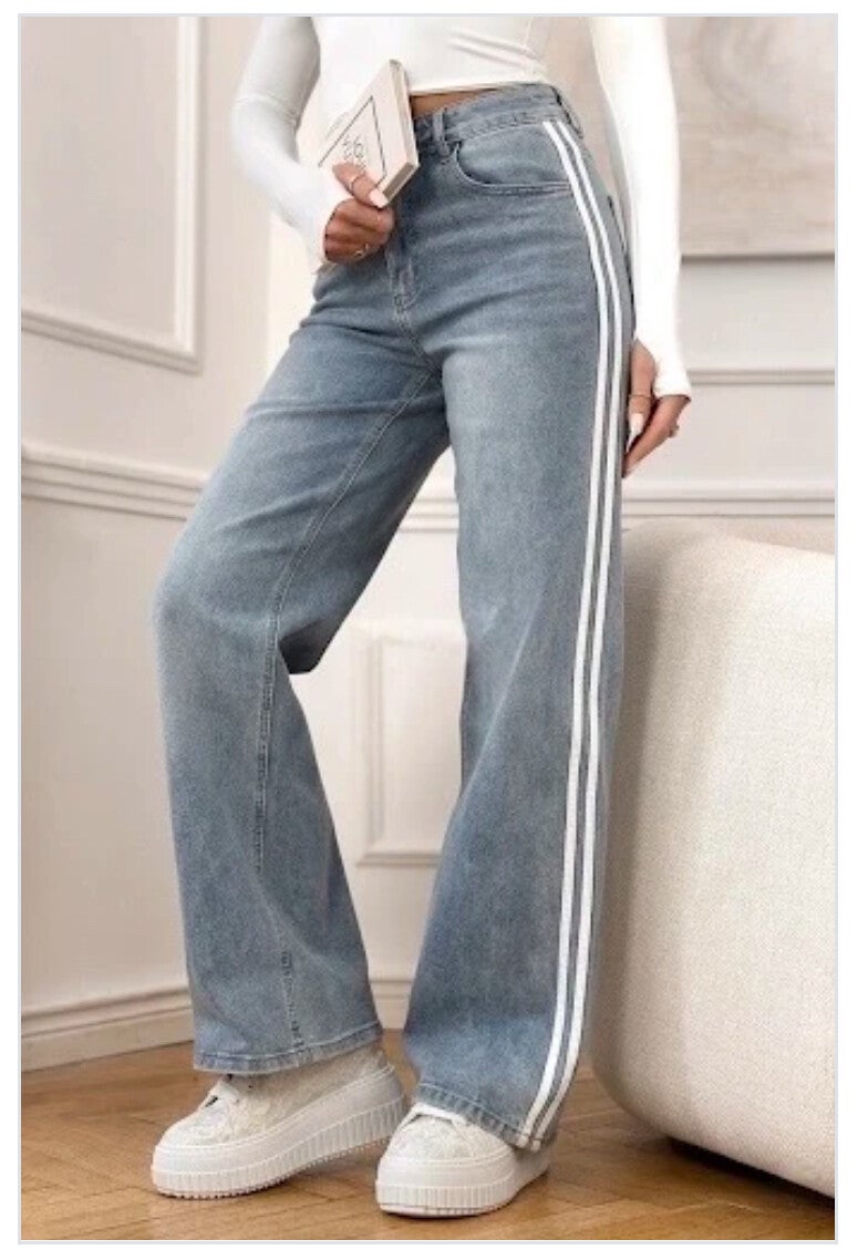 Anette - striped jeans