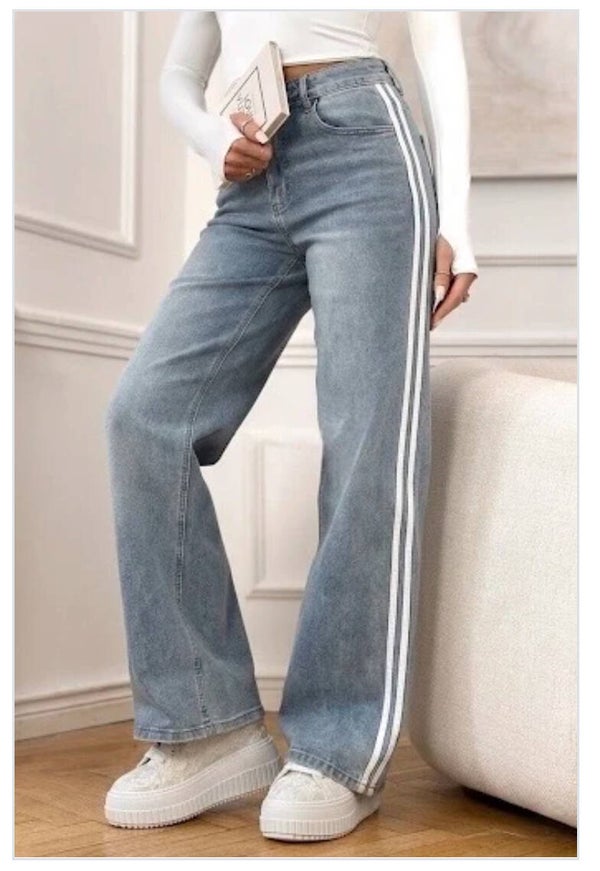 Anette - striped jeans