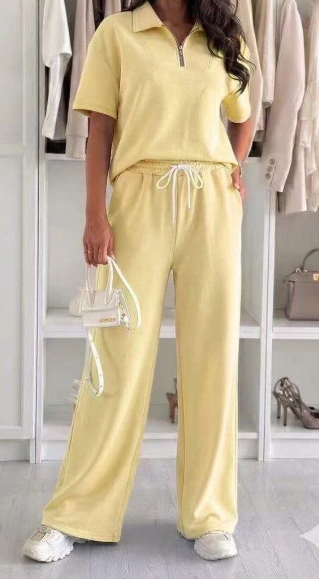 Anaïs - Lounge Set met Polo Top