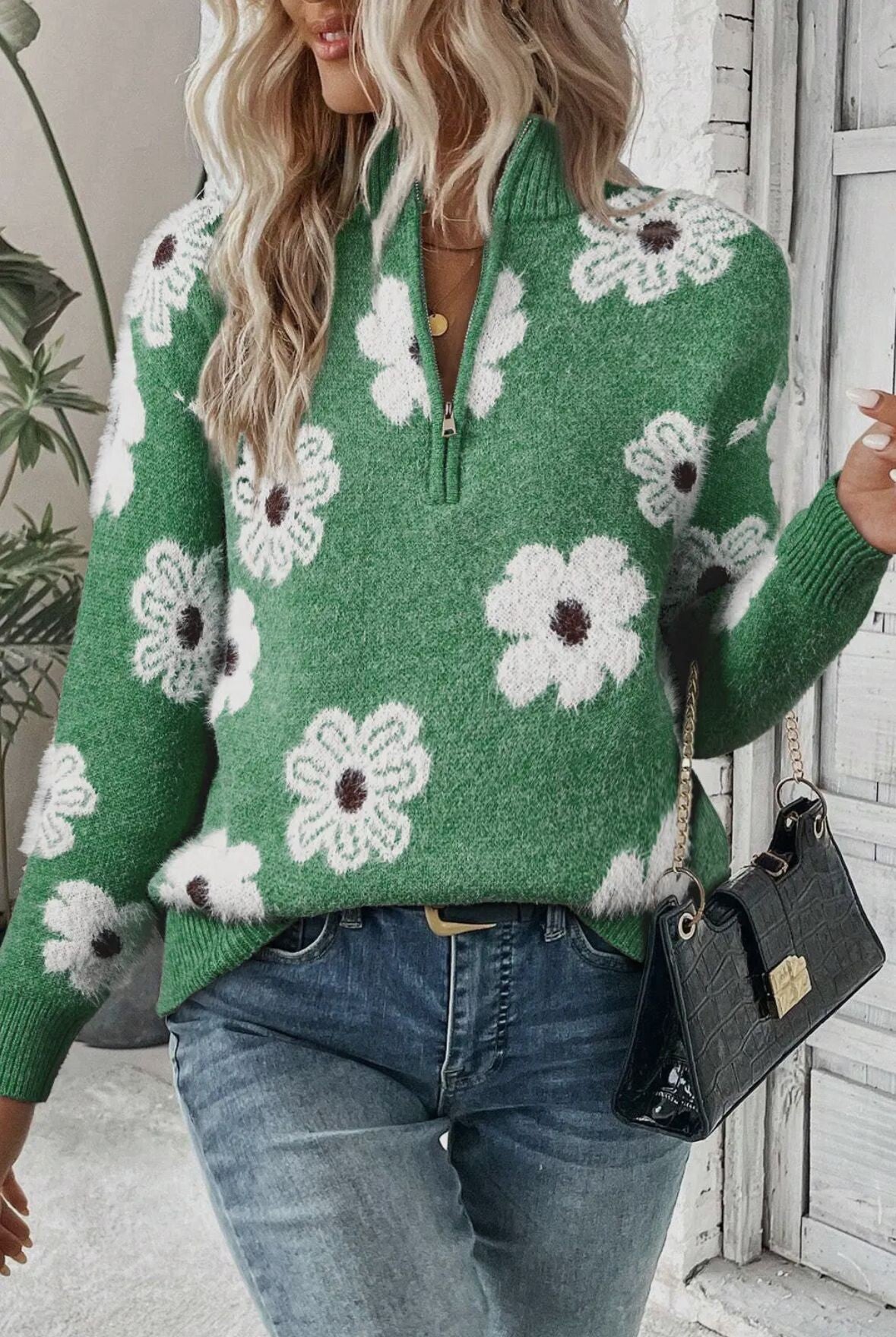 Anaïs-Bloom Soft Knit (Green)