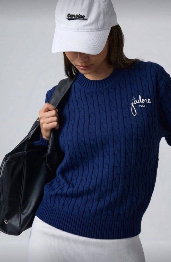 Anette - "J'adore you" Cable knit