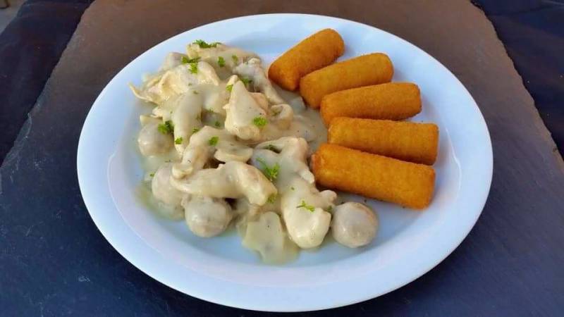 Eigen bereiding vol-au- vent € 17 p.p.