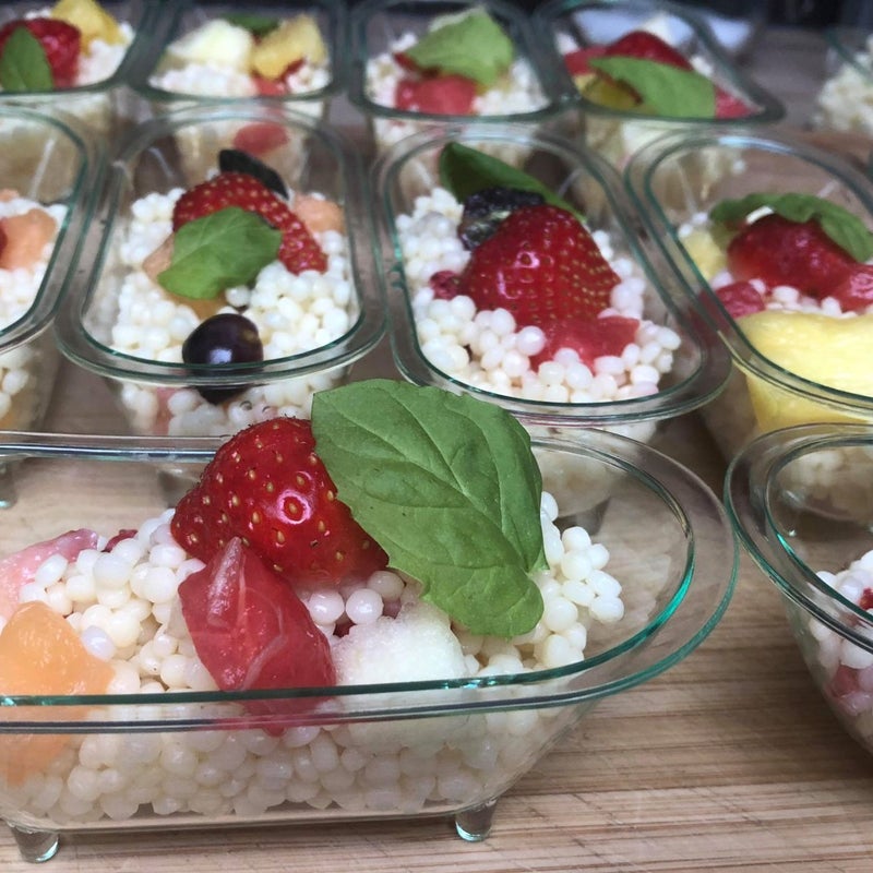 Heerlijke parelcouscous met vers fruit € 2,40