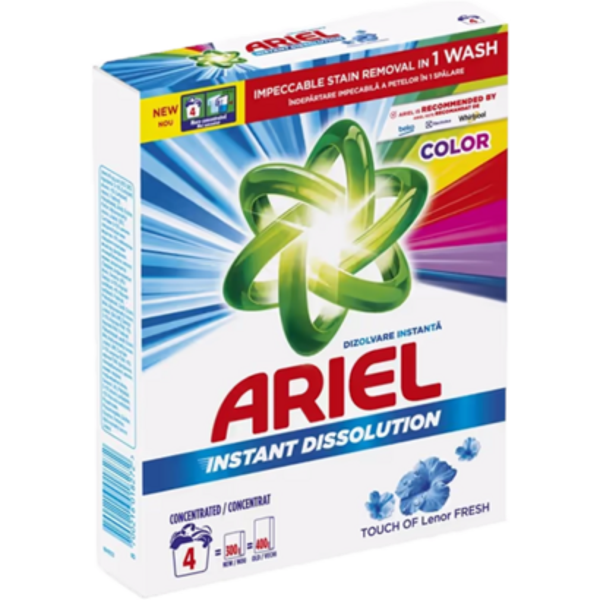 Ariel Color – Waspoeder 4 wasbeurten (400 g)