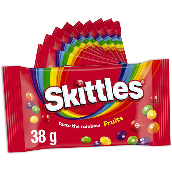 Skittles Fruits – Suikerglazuurdragees met fruitsmaken, 38 g