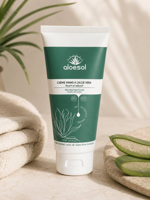 🌿 Aloë Vera Handcrème – Voedend & Verzachtend