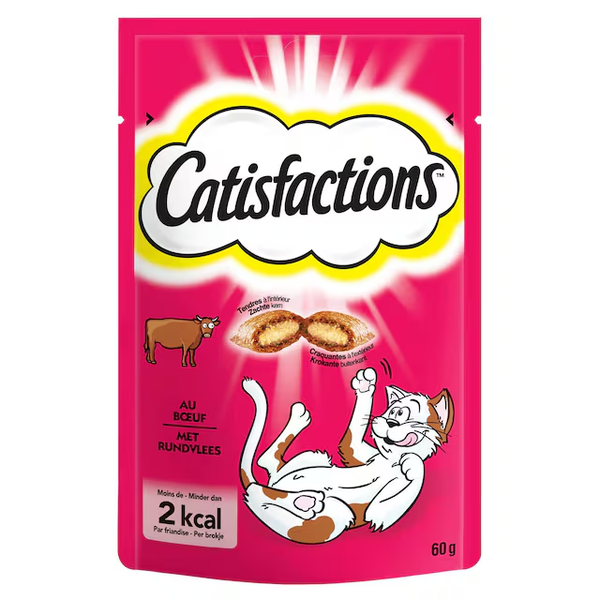 Catisfactions Katten­snacks met Rundvlees – 60 g