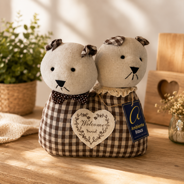 Decoratieve Deurstopper Beertjes – Welcome
