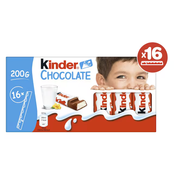 Kinder Chocolade – 200 g (16 reepjes)