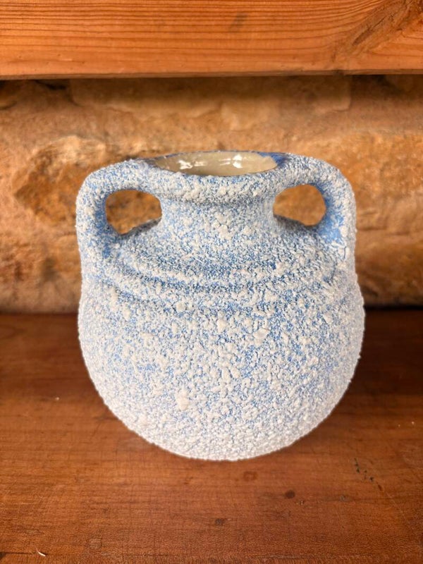 Vase vintage en céramique texturée