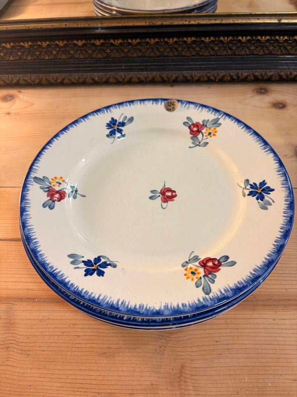5 assiettes anciennes – Mary Lou – Digoin Sarreguemines