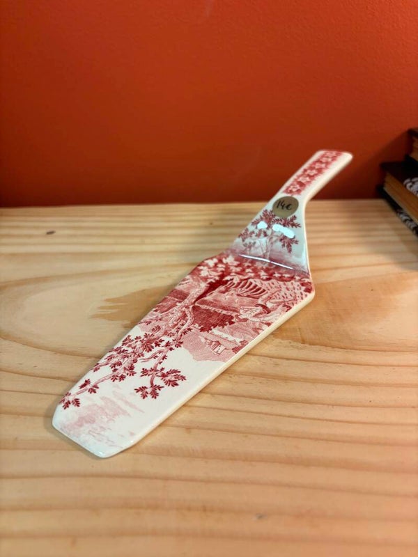 Pelle à tarte vintage Villeroy & Boch – Décor Rusticana rouge