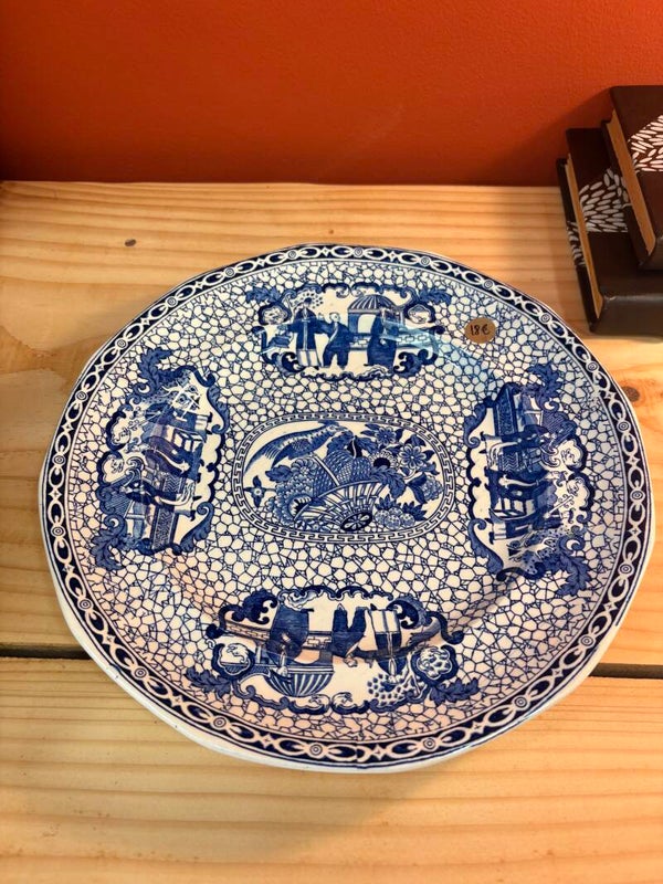 Assiette ancienne William Adams – Modèle Chinese Bird