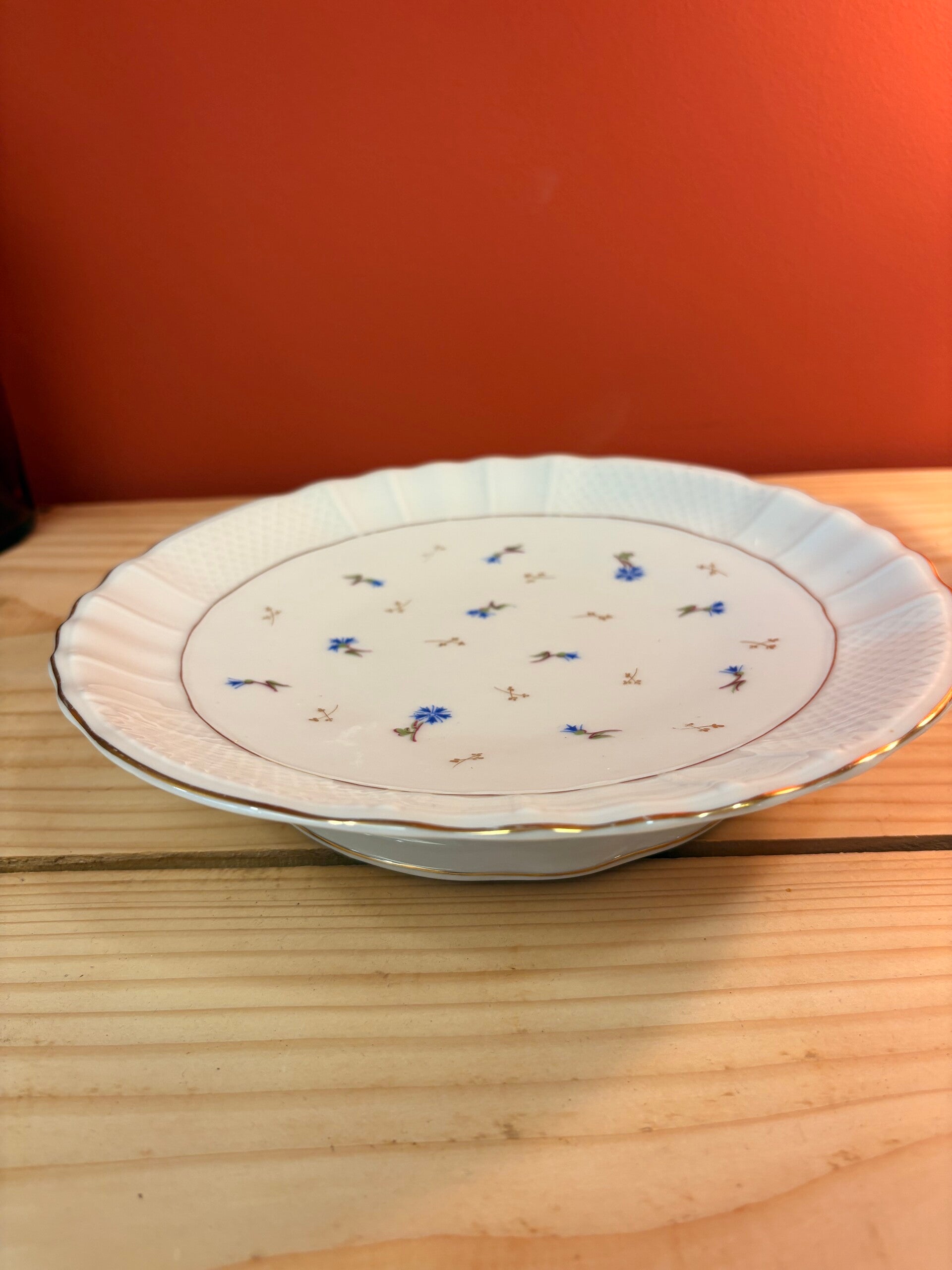 Compotier ancien en porcelaine de Limoges Bernardaud