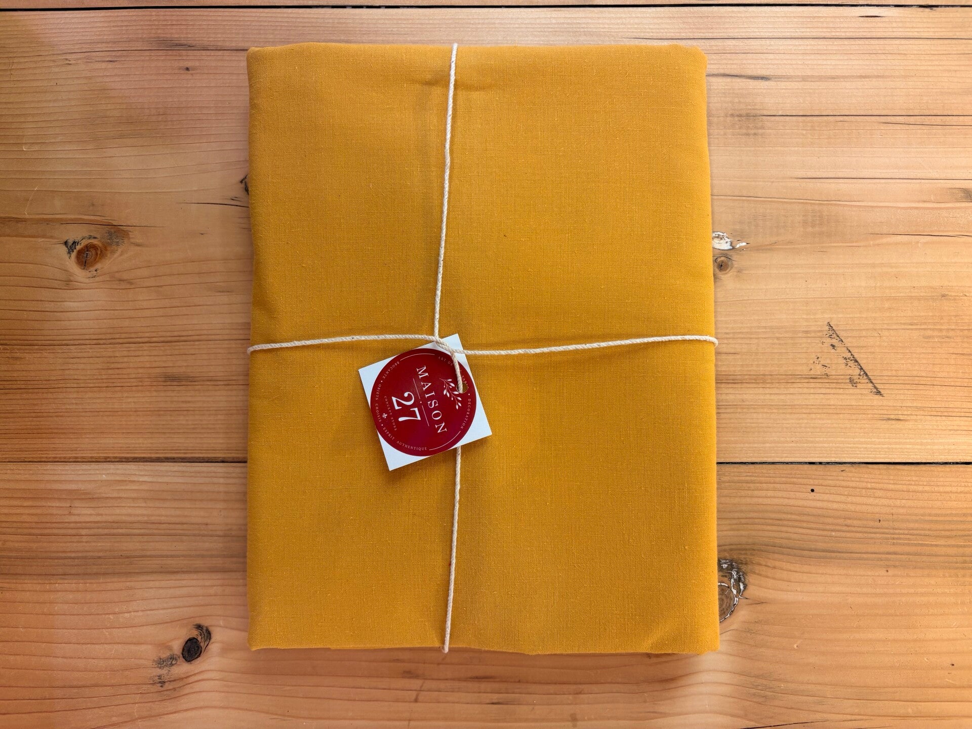 Nappe ancienne revisitée – Jaune moutarde
