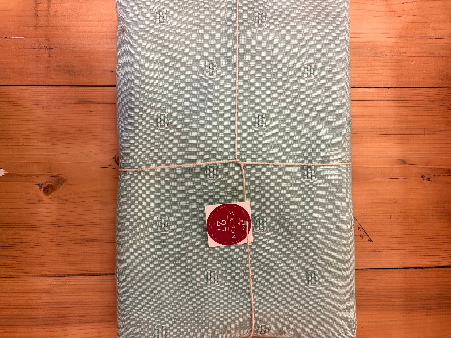 Nappe ancienne revisitée – Vert céladon