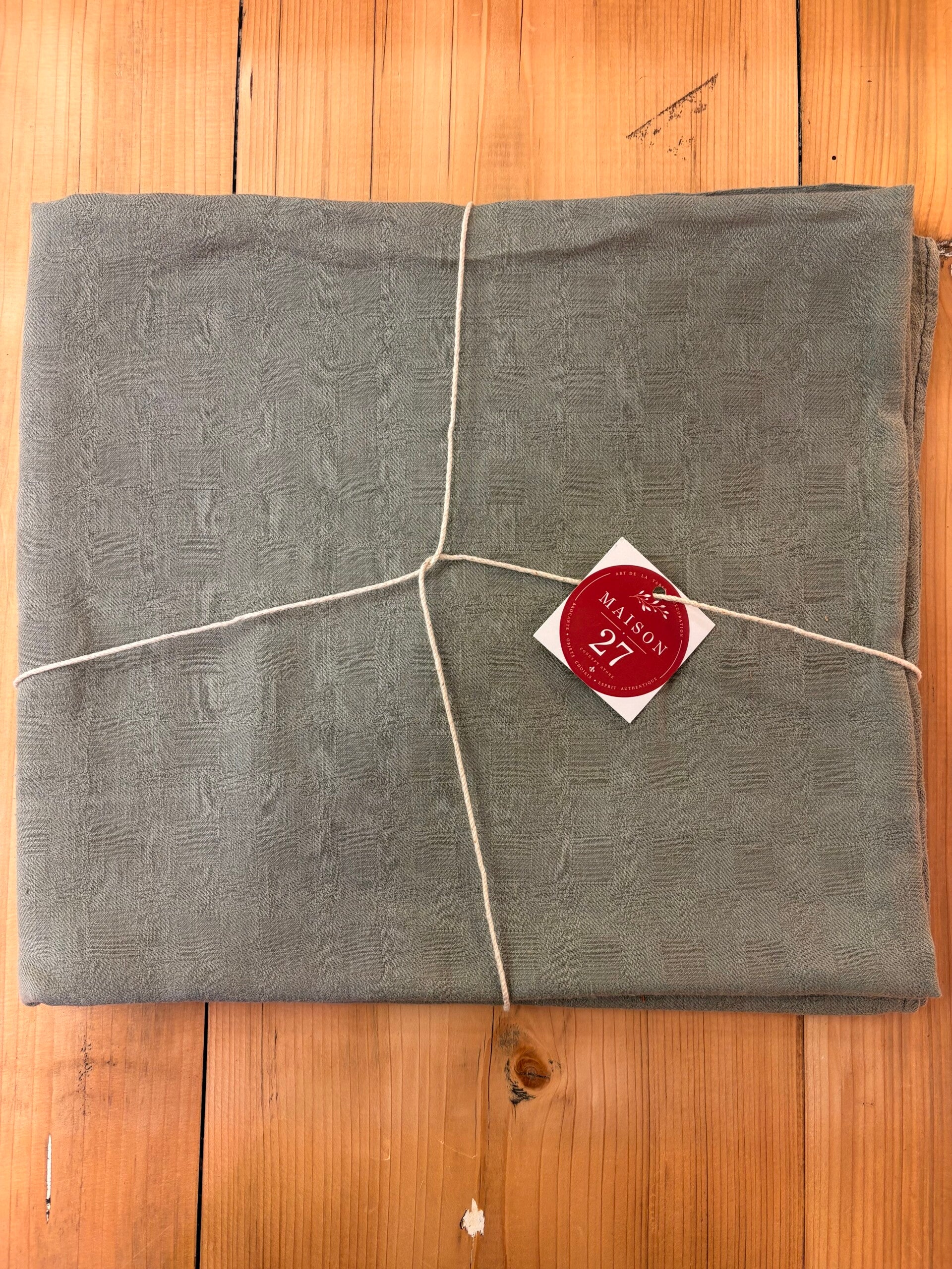 Nappe ancienne revisitée – Vert kaki