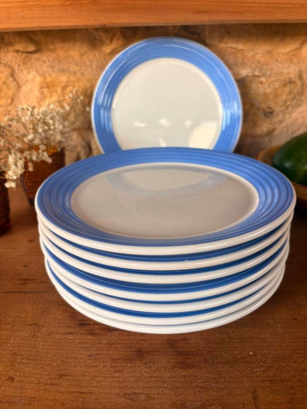 Lot de 8 petites assiettes vintage – Ceramica Quadrifoglio, Italie