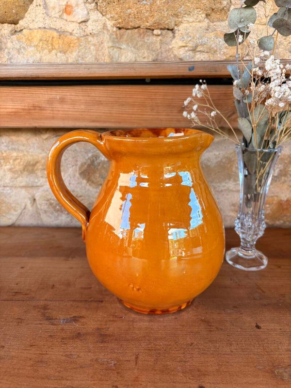 Pichet ancien en terre vernissée – Poterie Ravel Aubagne