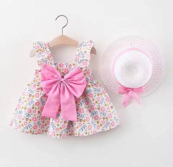 flower pink baby dress