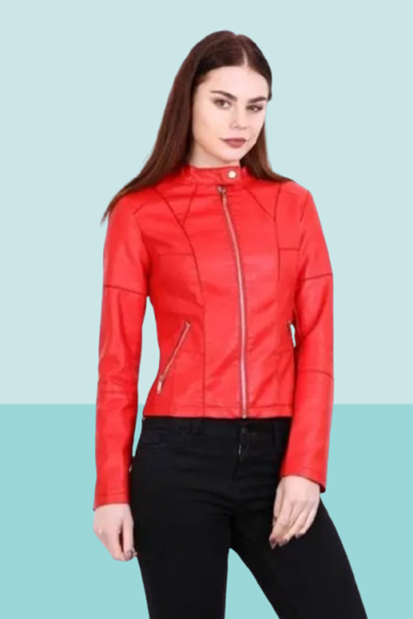 Softy Skai jacket - Rood