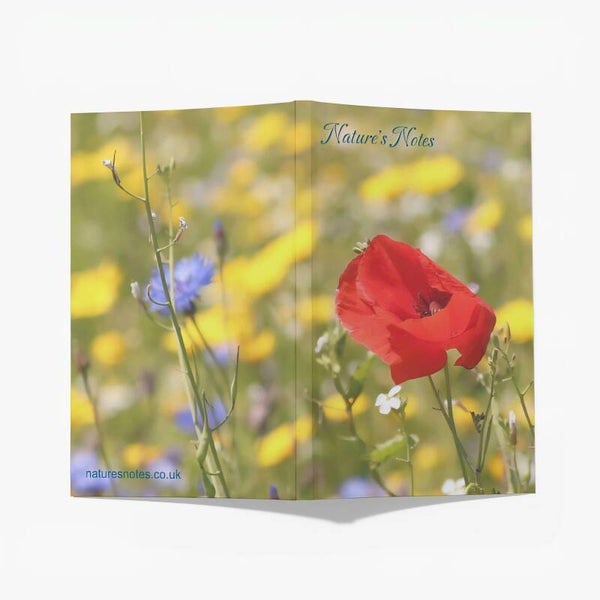 Perfect Bound A5 Notebook - Red Poppy
