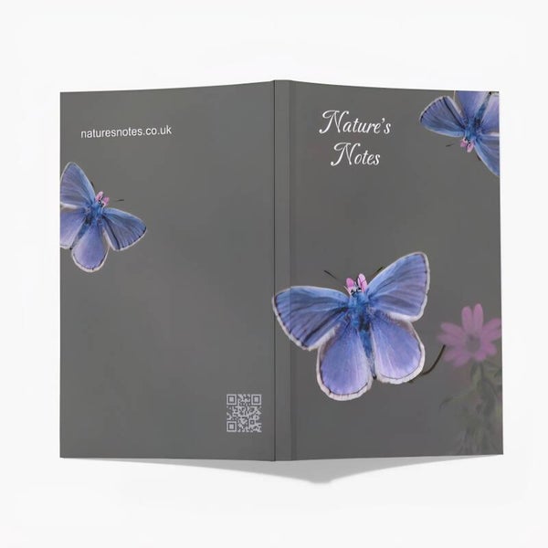 Perfect Bound A5 Notebook - Common Blue Butterfly